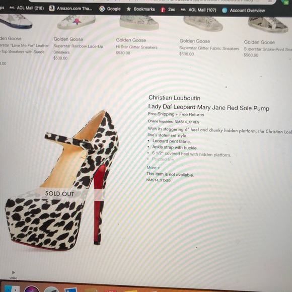 Christian Louboutin Leopard Lady Daf Mary Jane - Picture 5 of 15